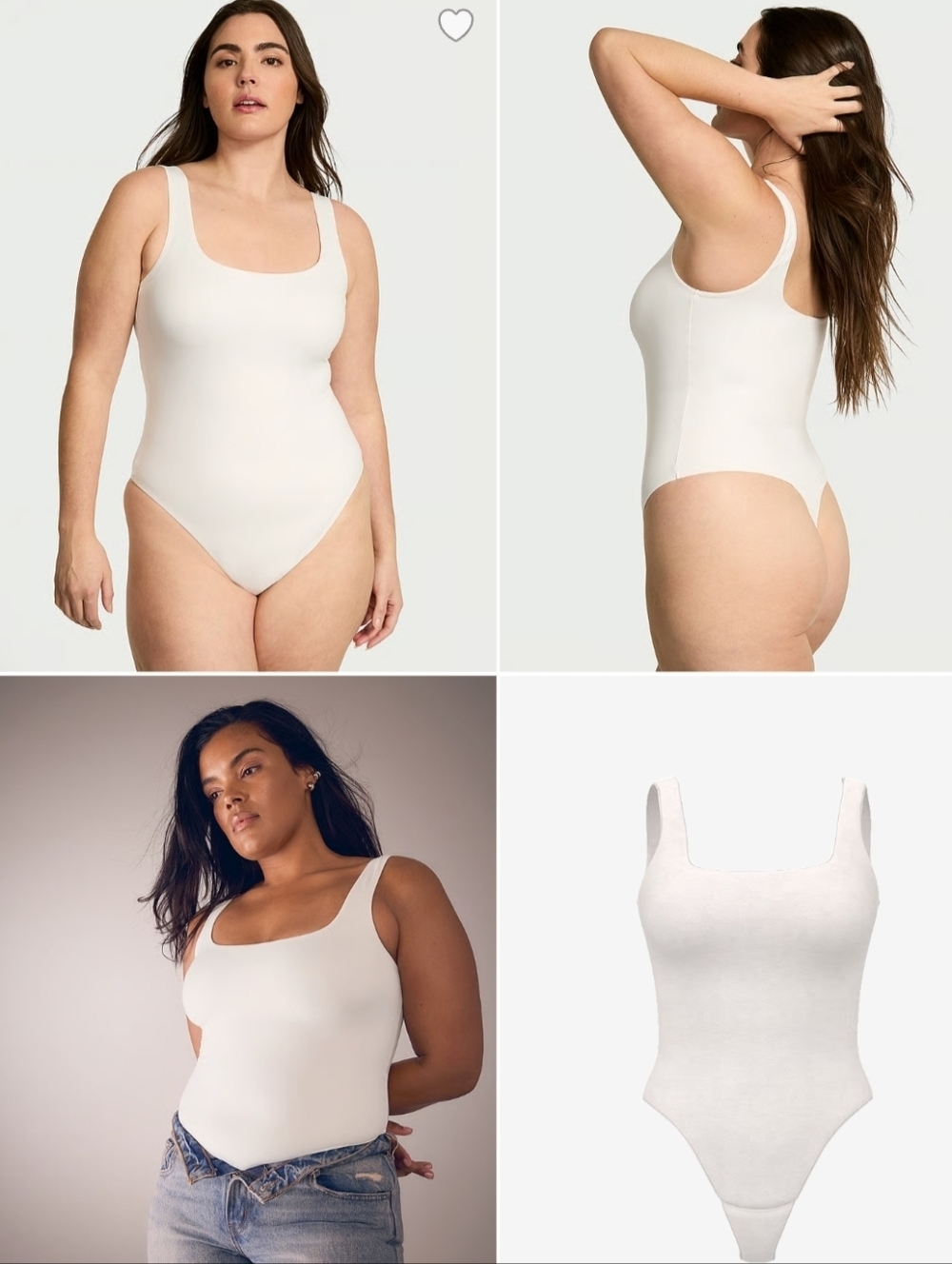 Bodywear by Victoria's Secret FeatherSoft™ Innovation Square-Neck Tank Bodysuit